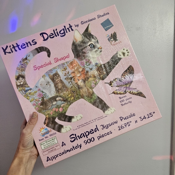 Kittens Delight Special Shape Approx. 900 Piece Jigsaw Puzzle. Sealed New - Picture 11 of 15